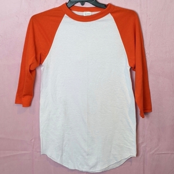Augusta Sportswear Orange and White Baseball Tee size Small - Picture 1 of 5